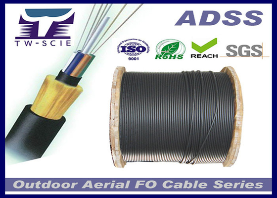 OEM Dielektrik Yüksek Esnek ADSS Zırhlı Fiber Optik Kablo Yapısında Metal Malzeme Yok