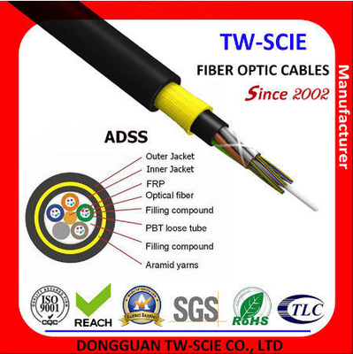 Metalik Olmayan Güçlendirme Üyesi ile Esnek Hava Örgülü Fiber Optik Kablo Gevşek Tüp