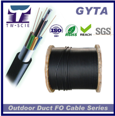 Kanal Kullanımı İçin Alüminyum GYTA 24 Çekirdekli Gevşek Tüp Örgülü Fiber Optik Kablo