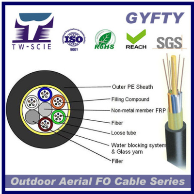 2-144 Çekirdek Cam İpliği Zırhlı Fiber Optik Kablo, GYFTY-FS Fiber Optik Ağ Kablosu