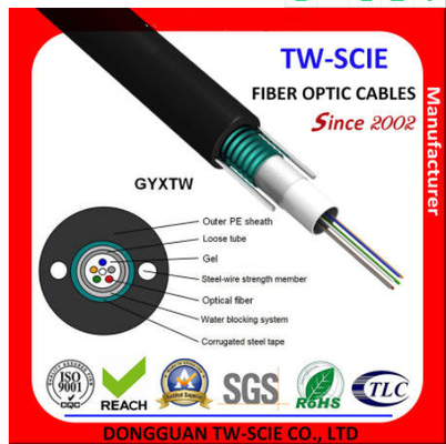 G652D Tek Modlu Gevşek Tüp Dış Mekan Anteni İçin Çin Fiber Optik Kablo GYXTW