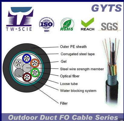 72 Çekirdekli G652D Fiber Optik Ethernet Kablosu Dış Mekan Anma Çoklu Fiber Optik Kablo