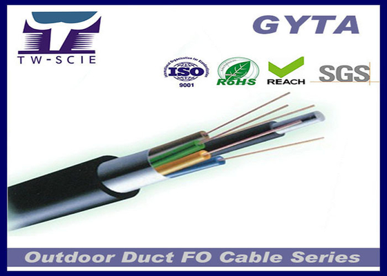 GYTS Çelik PE kılıflı Zırhlı Kanal ve Anten için gevşek borulu Fiber Optik Kablo