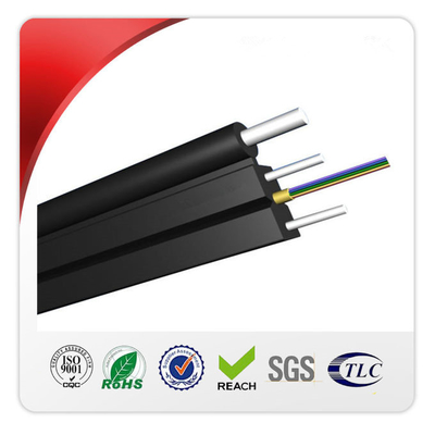 Çelik Telli 2 Çekirdekli Dış Mekan HS Kodu 8544700000 FTTH İç Mekan Bırakma Kablosunu Güçlendirin