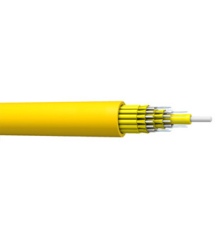 Kapalı kullanım MTP/MPO fiber optic zırhlı kablo tek kablo mikro 2 çekirdekli 24 çekirdekli