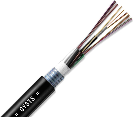 500 çift iç çekirdek zırhlı fiber optik kablo ve zırhlı dalgalanmış çelik bant