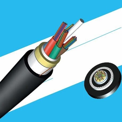 Açık Hava Tek Modlu SM Fiber Optic Kablo 12 24 Core ADSS Metal olmayan SM Havadan Fiber Kablo