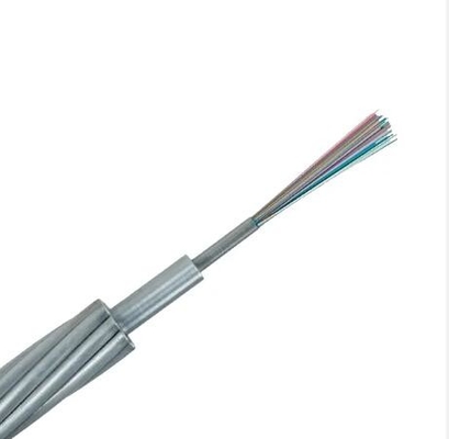 Üstteki Merkezi Sıvı Tüp OPGW Fiber Optic Ground Wire Kablosu