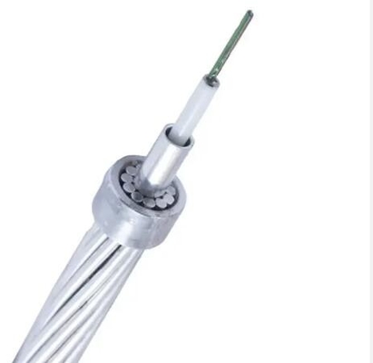 Üstteki Merkezi Sıvı Tüp OPGW Fiber Optic Ground Wire Kablosu