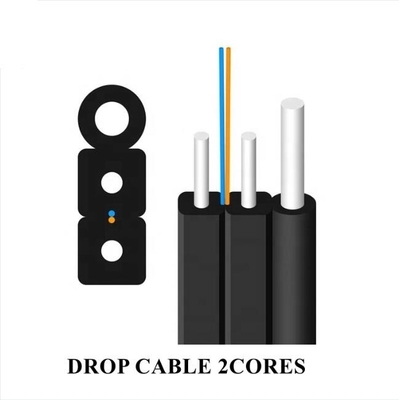 Dış Fiber Tek Mod G. 657A1 G. 657A2 Fiber Optic FTTH Drop Kablosu