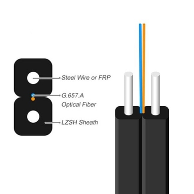 GJYXFCH Dış 2 çekirdekli FRP Fiber Optic Kablo FTTH Fiber Kablo