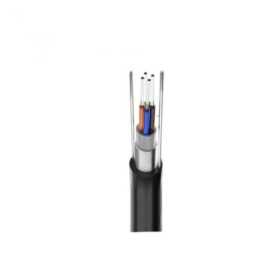 Tek modlu Optik Merkezi Tek tüplü Tuğlu Çelik Zırhlı Kanal Aerial GYXTW Fiber Optic Kablo