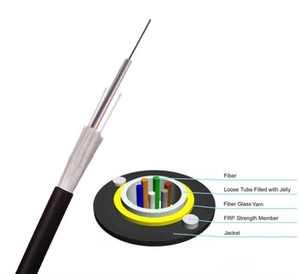 GYFXTY Cam ipliği zırhlı tek gevşek tüp tüm dielektrik optik fiber kablosu