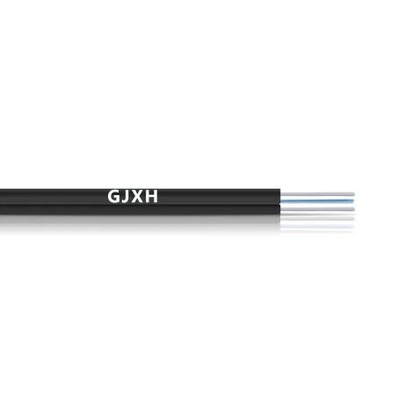 2 çekirdek tek modlu 2 paralel FRP FTTH GJXH Drop Fiber Optical Kablo ile