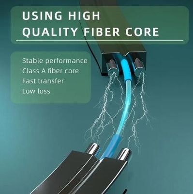 2 çekirdek tek modlu 2 paralel FRP FTTH GJXH Drop Fiber Optical Kablo ile