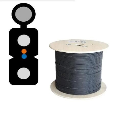 FTTH Kapalı Dışarı GJYXCH Optik Fiber Optik Drop Kablo FRP/Steel G657A 1 2 4 Çekirdek Tek Mod LSZH Ceket Fiber Optik