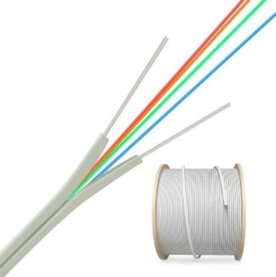 Esnek 2 6 çekirdekli G657 A1 G 657a1 Kendini destekleyen FTTH Fiber Optic Drop Kablosu