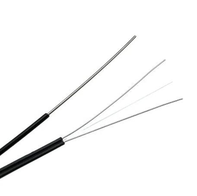 Dışarıda 1 çekirdek 2 çekirdek 4 çekirdek çelik kablo FTTH için fiber optik kablo