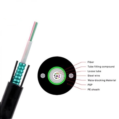 6 Çekirdek multimod model dışarıda Zırhlı GYXTW Fiber Optical Kablo