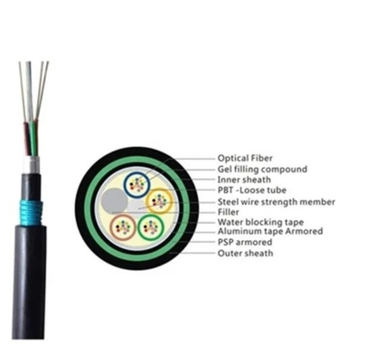 Doğrudan gömme 24 çekirdekli fiber optik kablo 1km fiyat direkt gömme fiber optik kablo