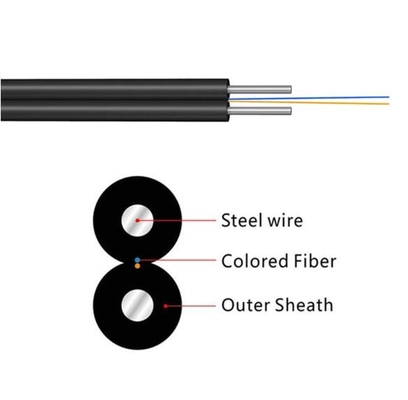 FTTH Drop Kablo 1fo G657A Fiber Optic Kablo