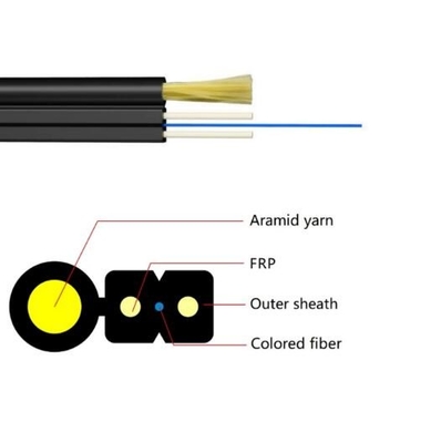 FTTH Drop Kablo 1 Core G657A2 G657A1 Fiber Optic Kablo