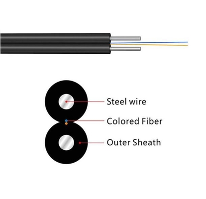 FTTH Drop Kablo 1 Core G657A2 G657A1 Fiber Optic Kablo
