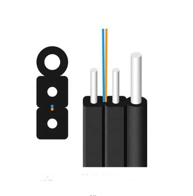 FTTH Drop Kablo Kablolar 1 çekirdek 2 çekirdek çelik LSZH Kapalı ve açık hava için fiber optik kablo