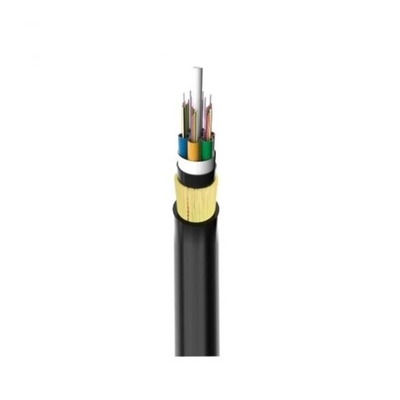 Dışarısı Tek/Çifte Ceket Aerial 2 to 144 Core Sm G652D Kendiliğinden Taşan ADSS Fiber Optic Kablo