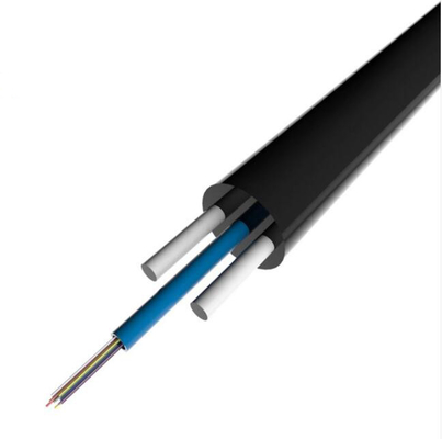 4 çekirdek düz kendi kendine destekleyici FTTH Dış Düşük Fiber Optik Kablo Gyfxtby