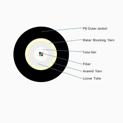 2-12 çekirdekler tek boş tüp parsel kablolar optik kablolar Cst fiber optic