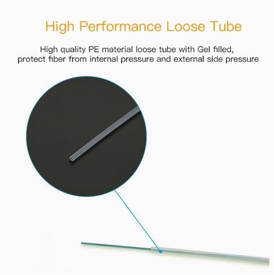 G652D Fiber HDPE Ceket GYXTW ile Dışarıda Zırhlı Tek Modlu Fiber Optik Kablo