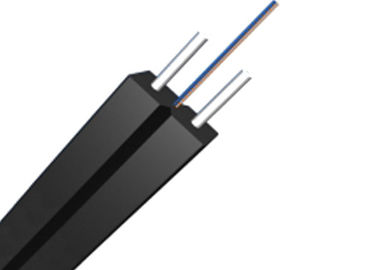 1-24 Çekirdekli SM G657A1 zırhlı Fiber Saplama Kablosu FTTH ağı LSZH İç Mekan için Siyah Ceket