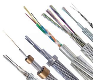 Alüminyum kaplama paslanmaz çelik Optik Kompozit Havai Topraklama Kablosu 72 çekirdekli OPGW