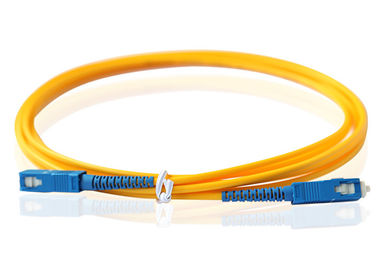 SC UPC Fiber Patch Kablosu, Fiber Atlama Kabloları SM 3.0mm PVC Ceket OEM