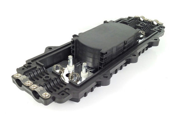 36 Çekirdekli Fiber Optik Kablo Ek Kapatma Yatay Tip Siyah Renk