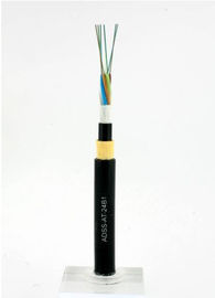 Uzun açıklıklı iletişim için süper su geçirmez ADSS Fiber Optik Kablo tek modlu çift ceketli PE kılıf