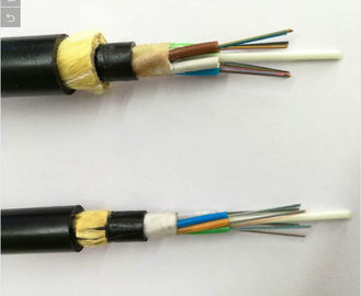 PE Ceket 2-144 Çekirdek Esnek Zırhlı Kablo ADSS Gevşek Tüp Fiber Optik Kablo, Dış Mekan Fiber Optik Kablo