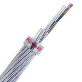 24 Çekirdekli Alüminyum Boru Tipi 205kN OPGW Fiber Optik Kablo