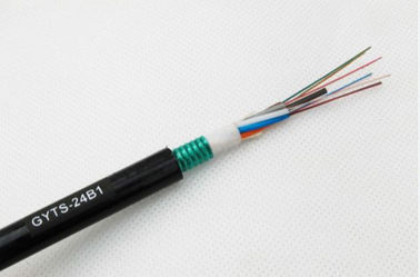72 Çekirdek G652D Gevşek Tüp Fiber Optik Kablo GYTS PE Dış Kılıf Malzemesi