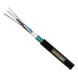 GYTS Çelik Bant Zırhlı 24 Çekirdek Siyah HDPE Kılıflı Dış Mekan Fiber Optik Kablo