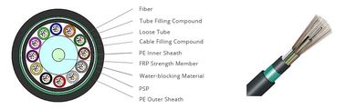 GYTS Açık Fiber Optik Kablo Telekomünikasyon Çelik Bant Zırhlı Örgülü Gevşek Tüp