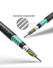 PE dış kılıflı Doğrudan Gömülü İçin 6 Çekirdekli Dış Mekan Fiber Optik Kablo Tek Modlu