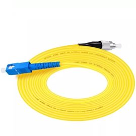 FC UPC SC UPC Simplex 3.0mm PVC Tek Modlu Fiber Yama Kablosu, Jumper Fiber Yama Kablosu