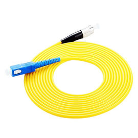 FC UPC SC UPC Simplex 3.0mm PVC Tek Modlu Fiber Yama Kablosu, Jumper Fiber Yama Kablosu