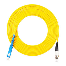 FC UPC SC UPC Simplex 3.0mm PVC Tek Modlu Fiber Yama Kablosu, Jumper Fiber Yama Kablosu