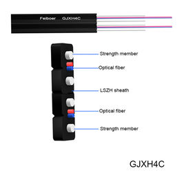 3.1 * 2.0mm FRP Mukavemet Üyesi FTTH İç Mekan LSZH Fiber Optik Kablo