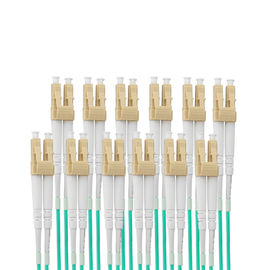 1 Adet MPO-LC 24 Çekirdek MPO OM3 Fiber Optik Patch Cord Kabloları 3M Çok Modlu Konnektör
