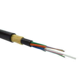 72 Çekirdek Dış Mekan ADSS Tamamen dielektrik Kendinden destekli metalik olmayan Havadan Fiber Optik Kablo