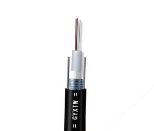 2-24 Çekirdek G652D GYXTW Un I-Tüp Zırhlı Açık Fiber Optik Kablo / İletişim SM Optik Fiber